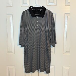 Cutter & Buck Men's Black and White Polo Shirt